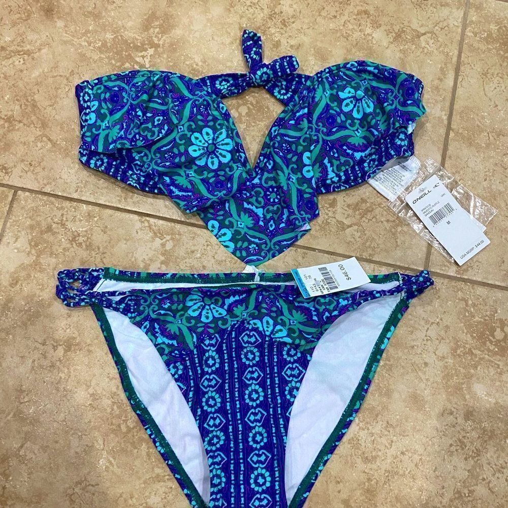 NWT O’Neil Bikini Blue and Purple